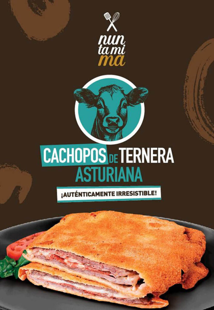 Portada catálogo de cachopos de Ternera Asturiana Nuntamima de Pascompan.