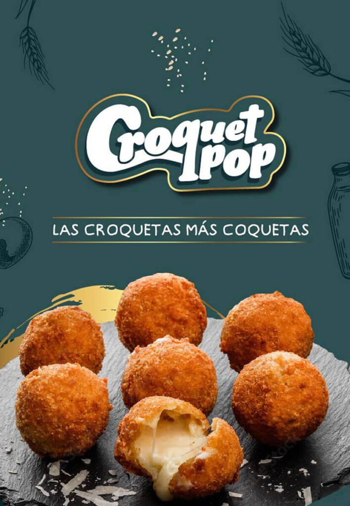 Portada del catálogo de croquetas artesanas Croquet Pop de Pascompan.