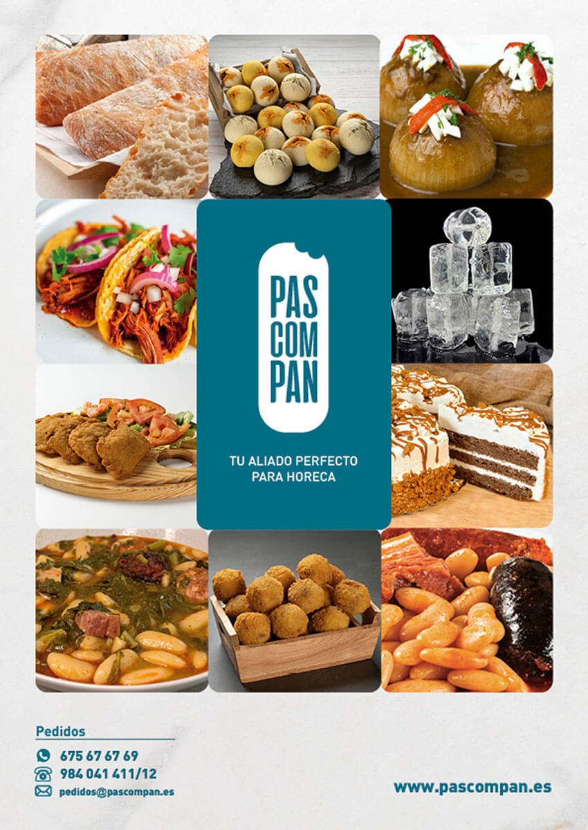 Portada del catálogo general Pascompan 2026 con selección de productos para HORECA.