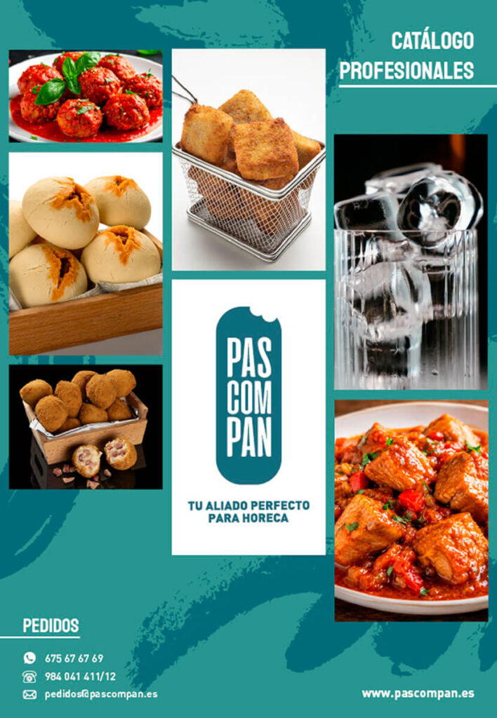 Portada del catálogo profesionales Pascompan con selección de productos para HORECA.